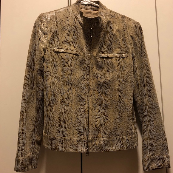 Snakeskin genuine leather jacket - Picture 5 of 6